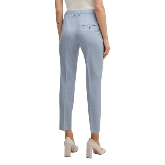 BOSS Hugo Boss TAMATA4 slim leg trousers pants light blue size 16 - Picture 8 of 8
